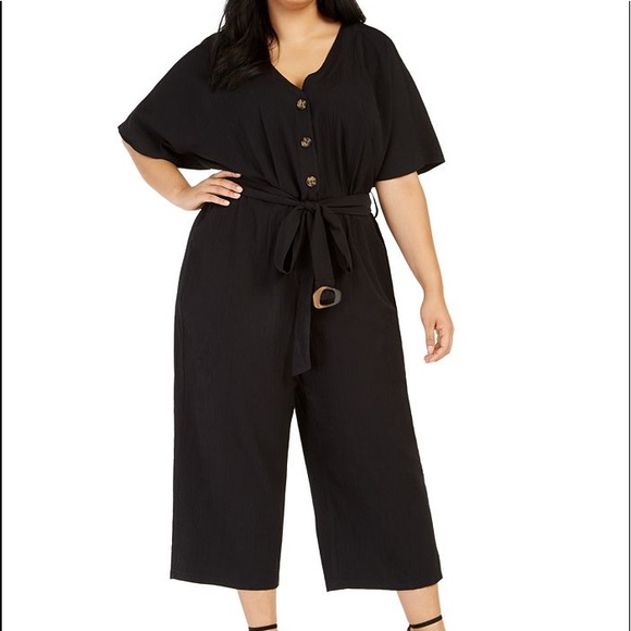 Calvin Klein Pants - Calvin Klein Belted Gauze Jumpsuit